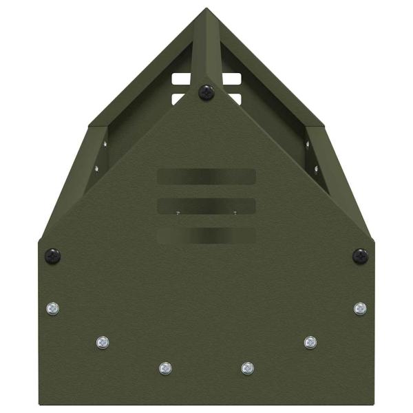 Hühnerfütterungsrinne Olive Grün 108 x 20,5 x 20 cm