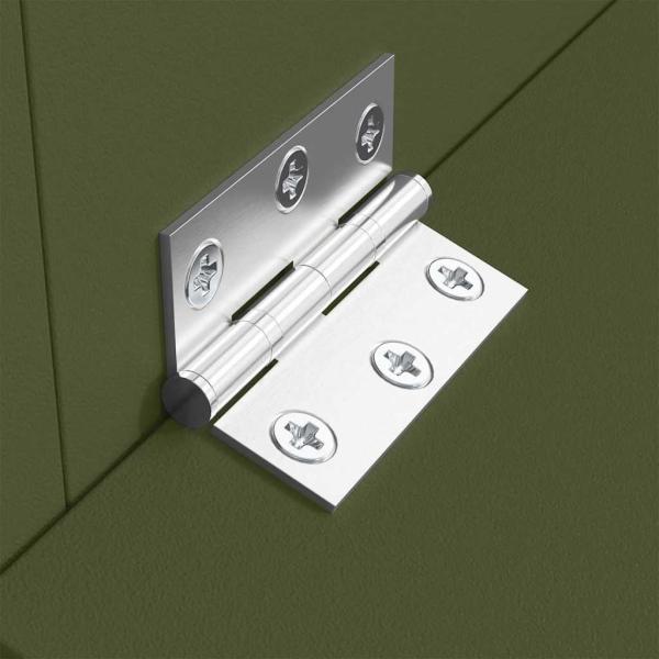 ARDEBO.de - Schweinfutterspender Olive Grün 55 x 51 x 91,5 cm