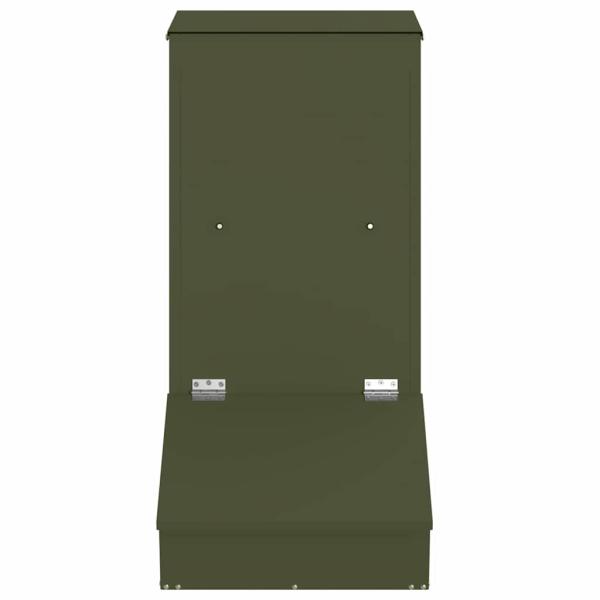 Schweinfutterspender Olivgrün 55 x 38 x 76 cm 20 kg