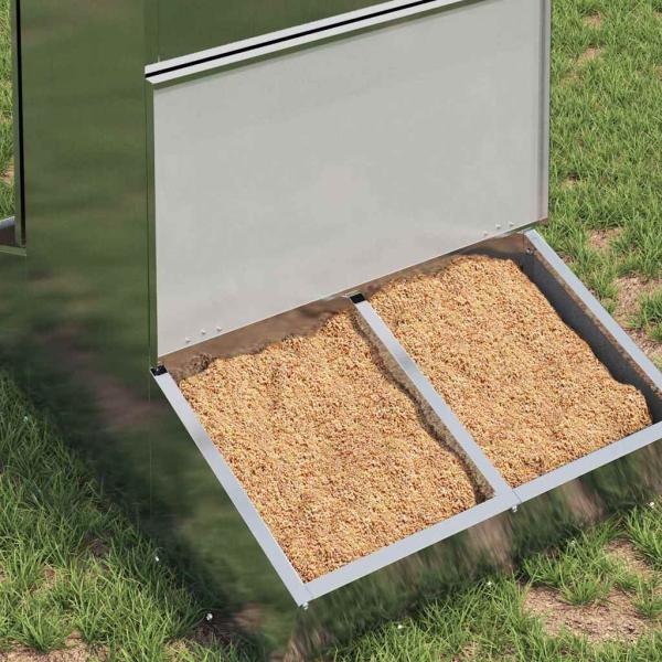Schweinfutterspender Silber 82 x 51 x 91,5 cm 20 kg
