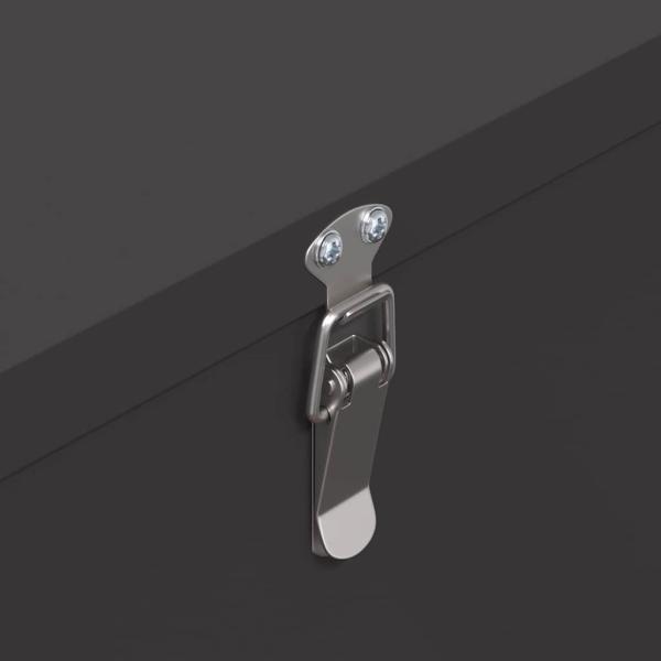 Hühnerfütterer Schwarz 60,5 x 29 x 51 cm Kaltgewalzter Stahl