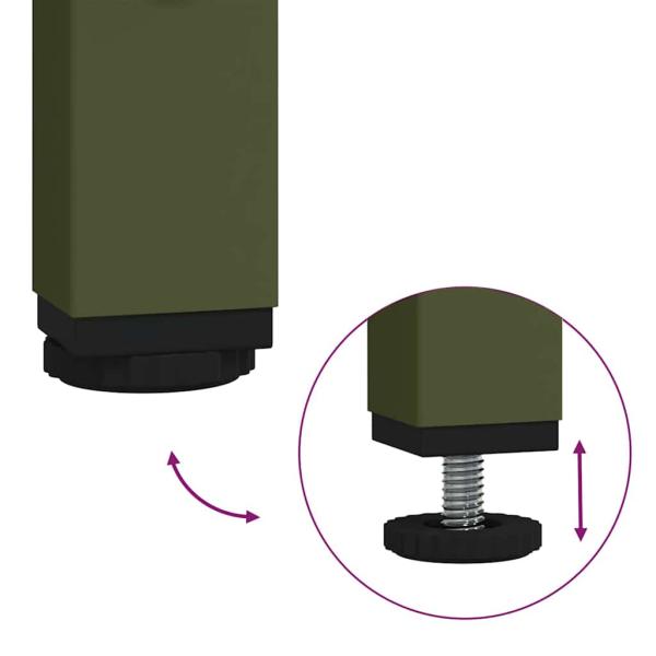 Viehfutterspender Olive Grün 100 x 60 x 90 cm