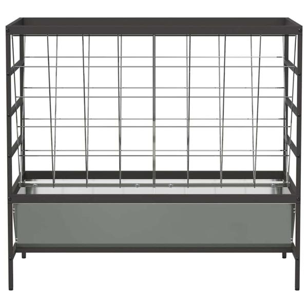 Viehfutterspender Silber 100 x 60 x 90 cm Verzinkter Stahl