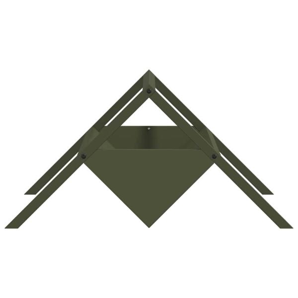 Futtertröge für Nutztiere Olive Grün 111 x 76 x 38 cm