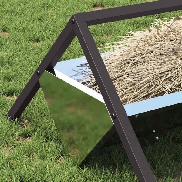 Futtertröge für Nutztiere Silber 111 x 76 x 38 cm