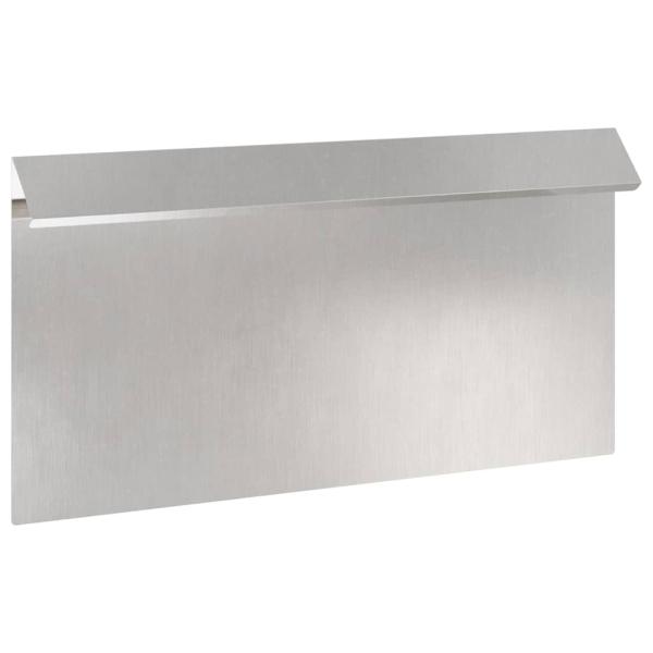 Schneckenzaun Silber 50 x 3,5 x 25 cm Edelstahl