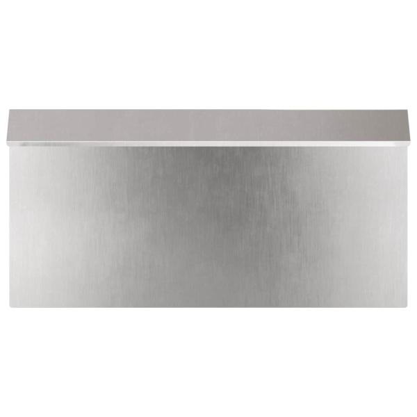 Schneckenzaun 16 pcs Silber 50 x 3,5 x 25 cm Edelstahl