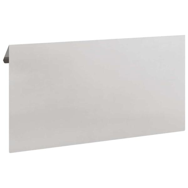 Schneckenzaun 16 pcs Silber 50 x 3,5 x 25 cm Edelstahl