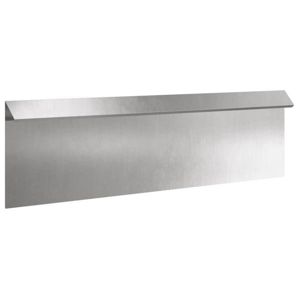 Schneckenzaun 16 pcs Silber 100 x 3,5 x 25 cm Edelstahl