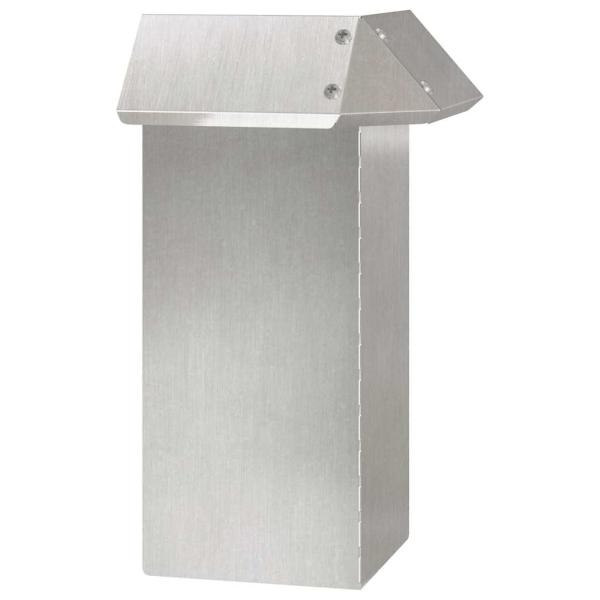 Schneckenzaun Silber 13,5 x 13,5 x 25 cm Edelstahl