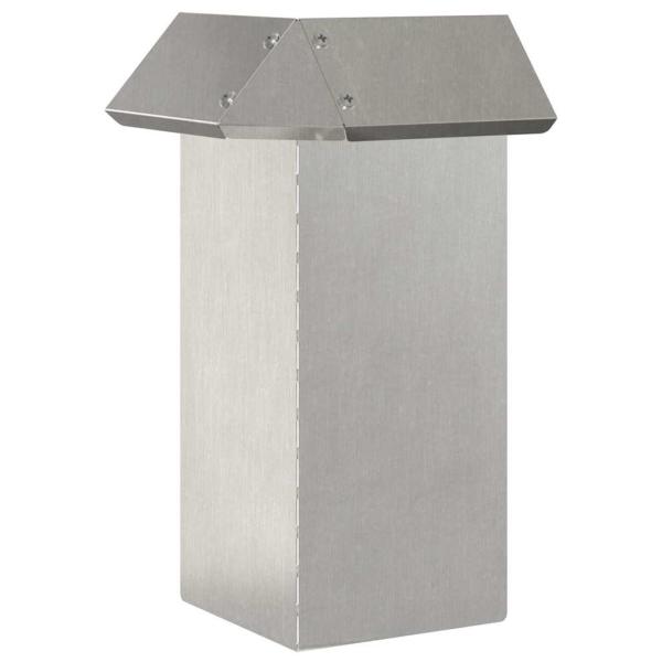 Schneckenzaun 4 pcs Silber 13,5 x 13,5 x 25 cm Edelstahl
