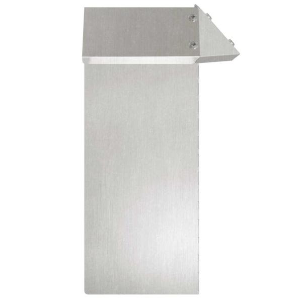 Schneckenzaun 4 pcs Silber 13,5 x 13,5 x 25 cm Edelstahl