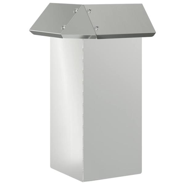 Schneckenzaun 4 pcs Silber 13,5 x 13,5 x 25 cm Verzinkter Stahl