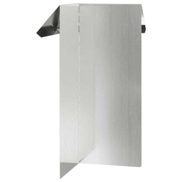 Schneckenzaun 4 pcs Silber 13,5 x 13,5 x 25 cm Verzinkter Stahl