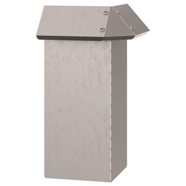 Schneckenzaun Rostig 13,5 x 13,5 x 25 cm Wetterfeststahl