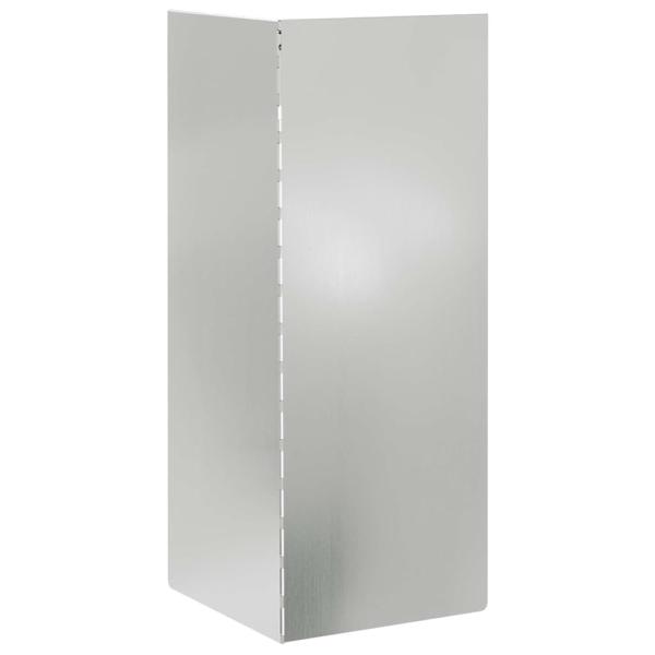 Schneckenzaun Silber 10 x 10 x 25 cm Verzinkter Stahl