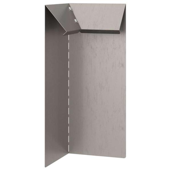 Schneckenzaun Rostig 10 x 10 x 25 cm Wetterfeststahl