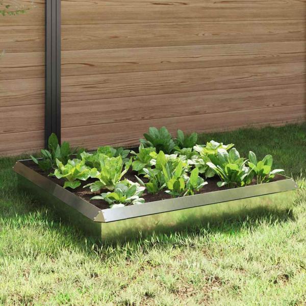 ARDEBO.de - Schneckenzauns 8 pcs Silber Verzinkter Stahl