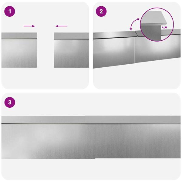 Schneckenzauns 8 pcs Silber Verzinkter Stahl