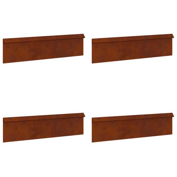 Schneckenzauns 8 pcs Rostig Wetterfeststahl