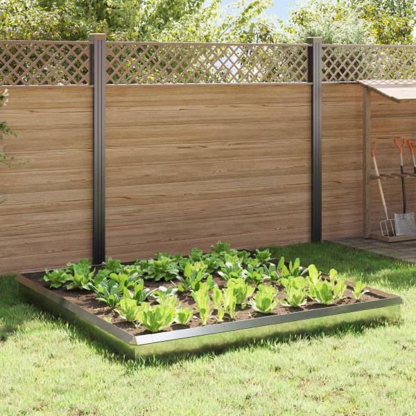 ARDEBO.de - Schneckenzauns 12 pcs Silber Verzinkter Stahl