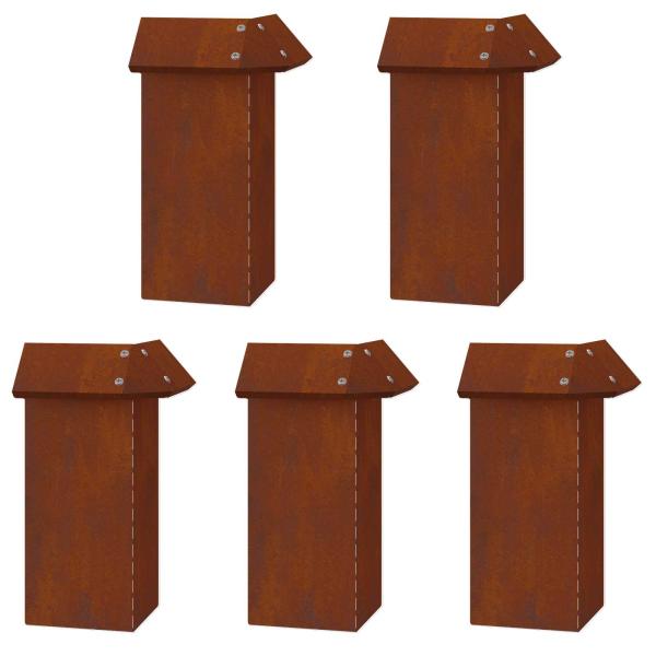 Schneckenzauns 16 pcs Rostig Wetterfeststahl