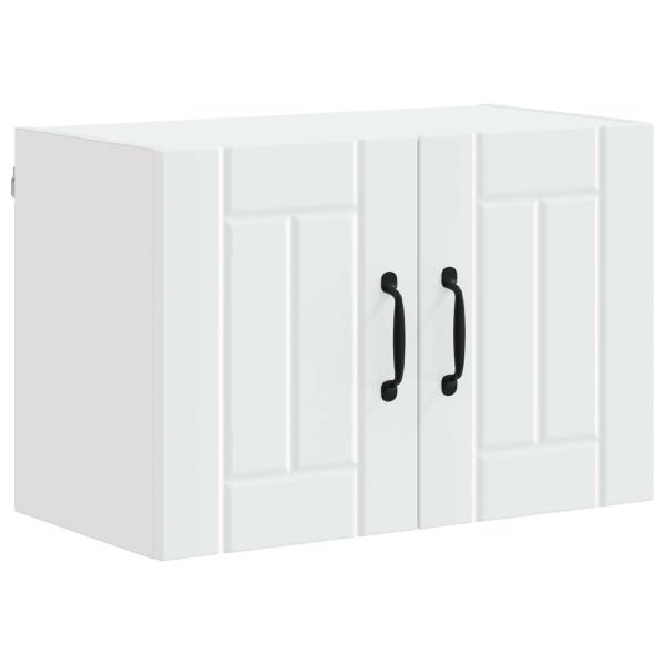 Küchenhängeschrank mit Regal Weiß 60 x 31 x 40 cm Holzwerkstoff