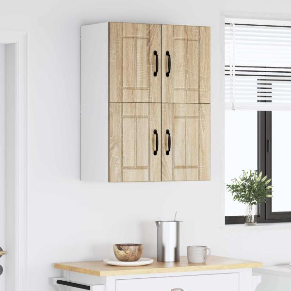 Küchenhängeschrank mit Regal 2 pcs Sonoma-Eiche 60 x 31 x 40 cm