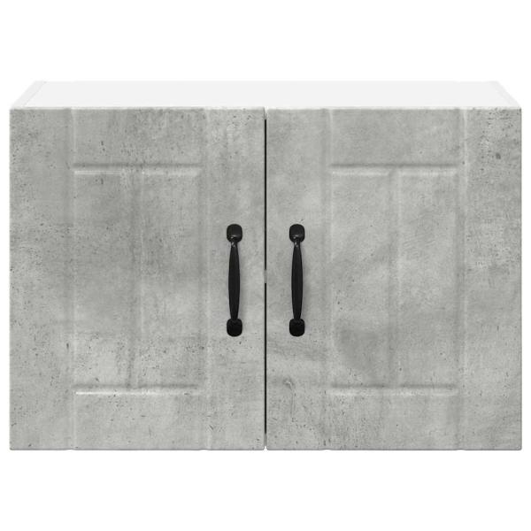 Küchenhängeschrank mit Regal 2 pcs Betongrau 60 x 31 x 40 cm
