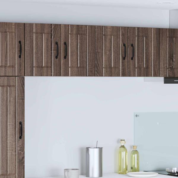ARDEBO.de - Wandschrank LUCCA 2 stk. Brauneiche Holzwerkstoff