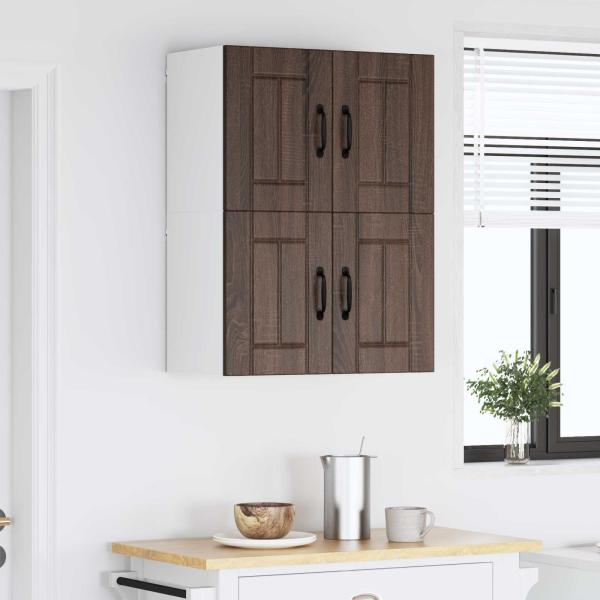 Wandschrank LUCCA 2 stk. Brauneiche Holzwerkstoff