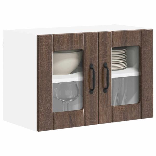 ARDEBO.de - Küchenhängeschrank 2 pcs Braun Eichen-Optik 60 x 31 x 40 cm