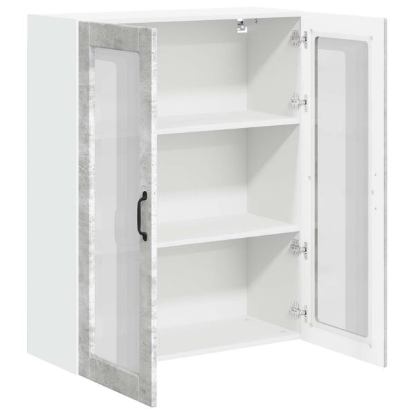 Küchenhängeschrank Betongrau 80 x 31 x 100 cm Holzwerkstoff