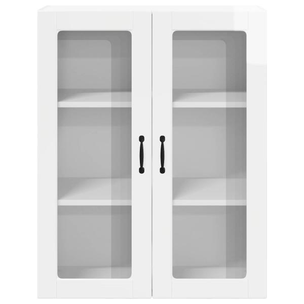 Küchenhängeschrank mit Regal Hochglanz-Weiß 80 x 31 x 100 cm