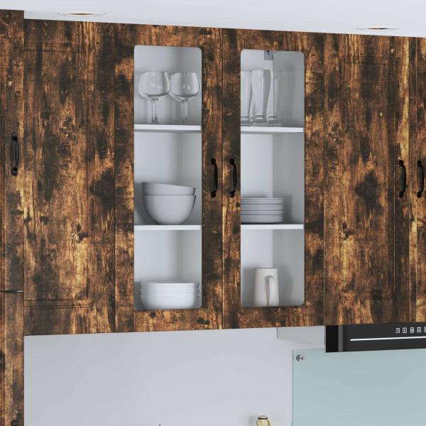 ARDEBO.de - Küchenhängeschrank Räuchereiche 80 x 31 x 100 cm Holzwerkstoff