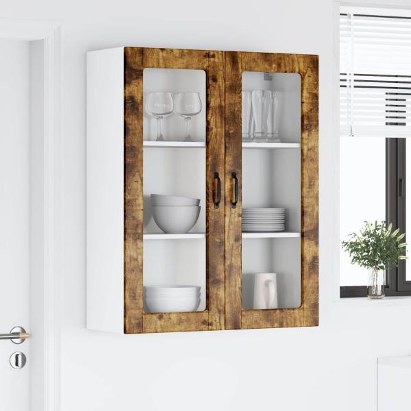 Küchenhängeschrank Räuchereiche 80 x 31 x 100 cm Holzwerkstoff