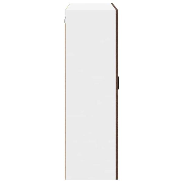 Küchenhängeschrank mit Tür Braun Eichen-Optik 80 x 31 x 100 cm