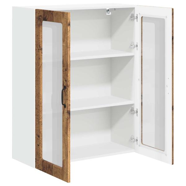 Wandglas-Schrank LUCCA Altholz 80 x 31 x 100 cm Holzwerkstoff