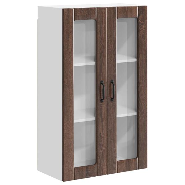 ARDEBO.de - Küchenhängeschrank mit Tür Braun Eichen-Optik 60 x 31 x 100 cm