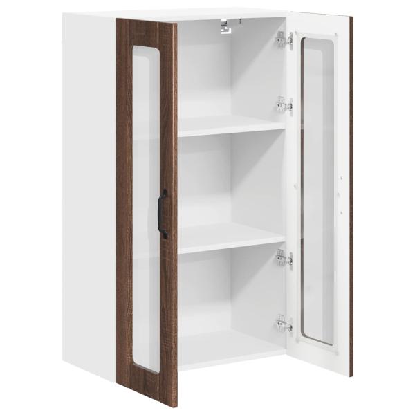 Küchenhängeschrank mit Tür Braun Eichen-Optik 60 x 31 x 100 cm