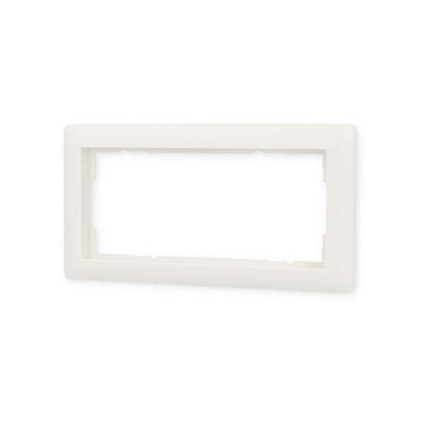 Abdeckrahmen, ohne Mittelsteg, bruchsicher 2fach für reinweiße Zentraleinsätze Gira 1002327