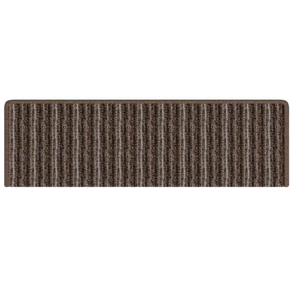 Selbstklebende Treppenschoner 15 pcs Braun 65 x 21 x 4 cm