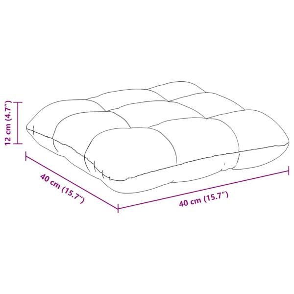 Sitzkissen 4 Stk. Mikrofaserstoff Schwarz 40 x 40 cm