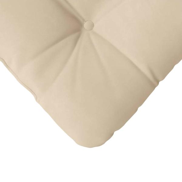 Sitzkissen 4 pcs Creme 40 x 40 cm Mikrofaserstoff
