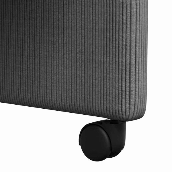 Esszimmerstühle 2 pcs Dunkelgrau 57 x 66 x 94 cm Cordstoff