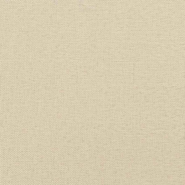 Esszimmerstühle mit Rädern 2 pcs Creme 57 x 66 x 94 cm Stoff