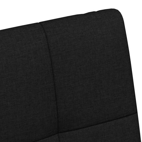 Esszimmerstühle mit Rädern 2 pcs Schwarz 58 x 65 x 94 cm Stoff