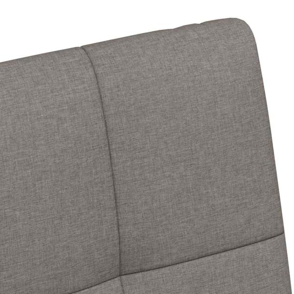 Esszimmerstühle mit Rädern 2 pcs Taupe 58 x 65 x 94 cm Stoff