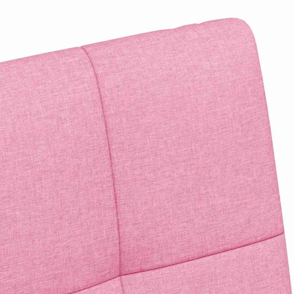 Esszimmerstühle mit Rädern 2 pcs Rosa 58 x 65 x 94 cm Stoff