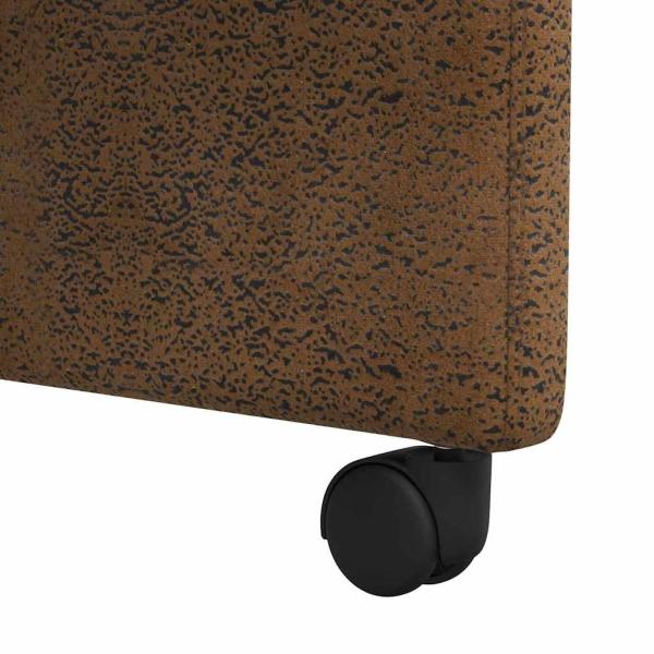ARDEBO.de - Esszimmerstühle mit Rädern 2 pcs Braun 57 x 67 x 95 cm